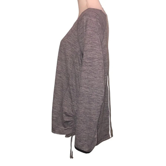 Free2b by Free Country Sz 2X Women's Heather & Black Athletic Long Sleeve Top - Picture 3 of 6